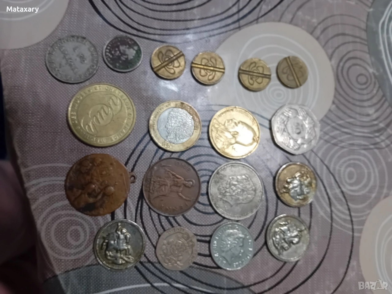различни монети и жетони , снимка 1
