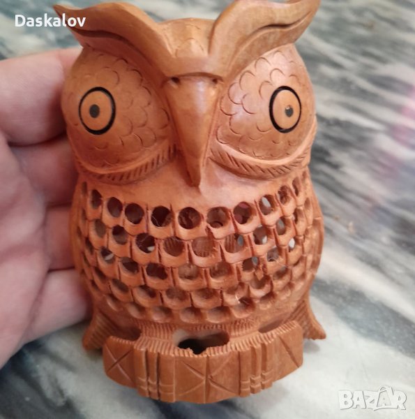 Продавам дървено декоративно бухалче, снимка 1