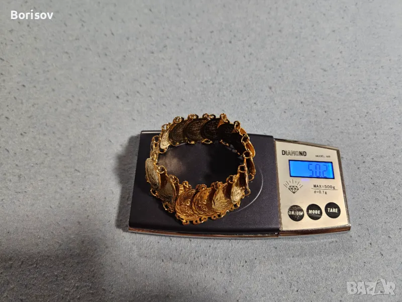 Продавам позлатена гривна <пендари> Високо Дубайско качество, снимка 1