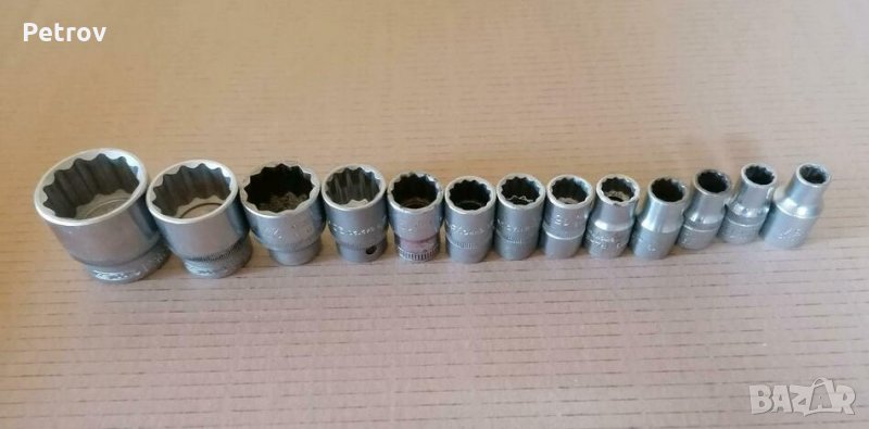 DOWIDAT / KS TOOLS / GARANT Made in Germany - 1/2" PROFI 13 броя 12-стенни вложки: 10 - 36 mm !!, снимка 1