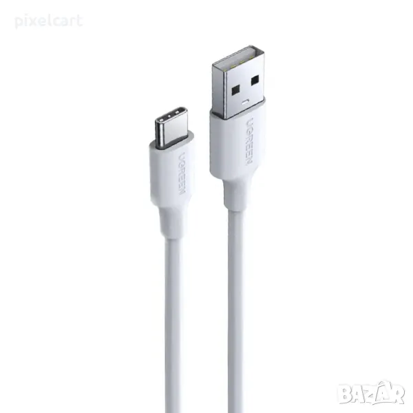 Кабел UGREEN US287, USB A към USB C, 3A, 1m, Бял, снимка 1