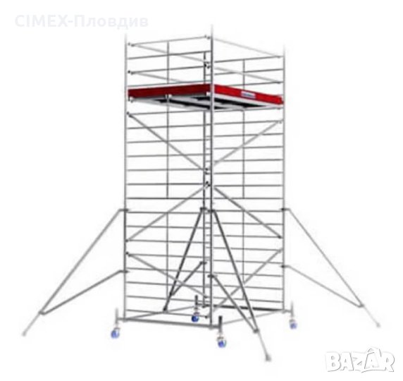 Алуминиево скеле под наем 8 метра работна височина, снимка 1