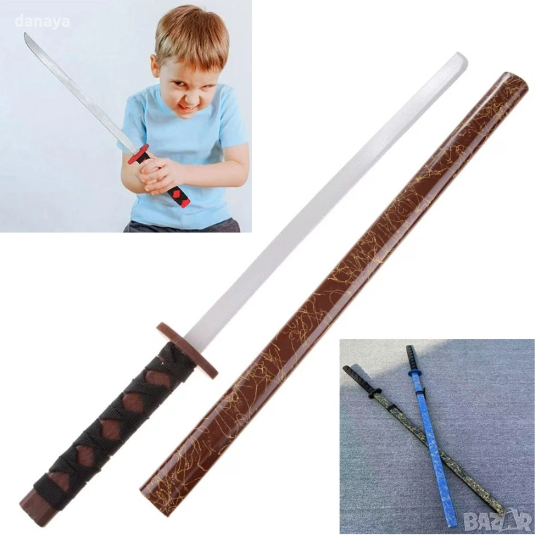 4350 Детски дървен меч с кания, снимка 1