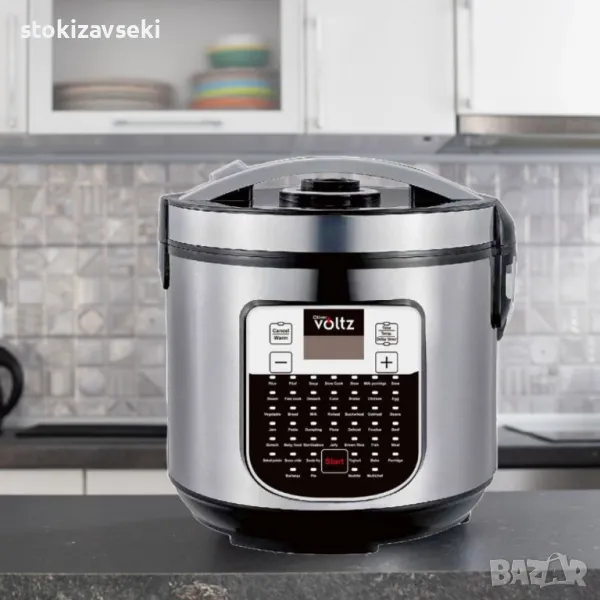 Мултикукър Oliver Voltz, 900W, 5L, 45 програми, LED дисплей, Инокс, снимка 1