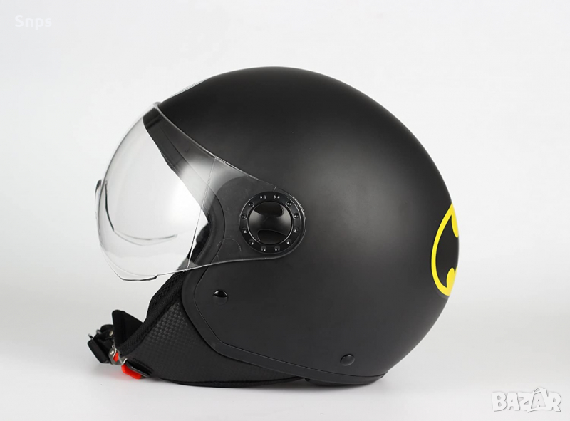 Мотоциклетна каска Demi-Jet One 801 Batman, размер М, снимка 1