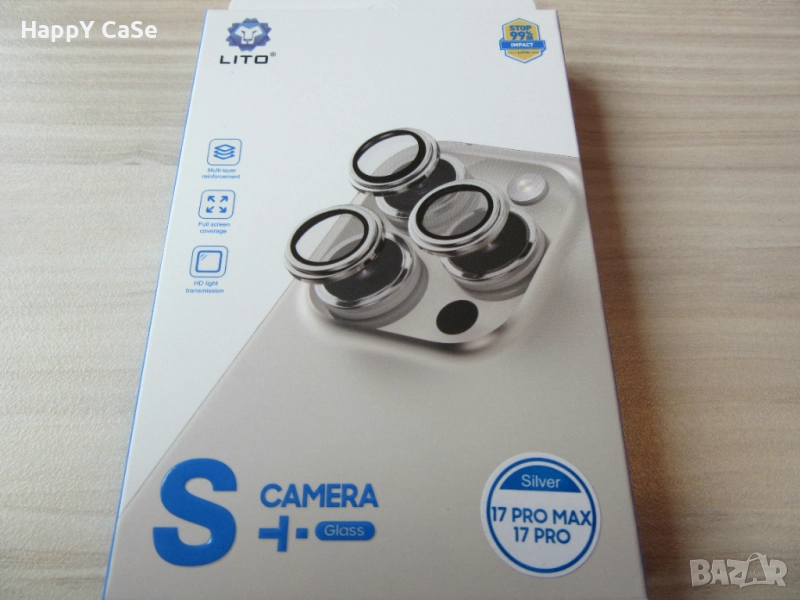 Apple iPhone 17 / Pro / Max / Air / LITO S+ CF Ринг Протектор за камера, снимка 1