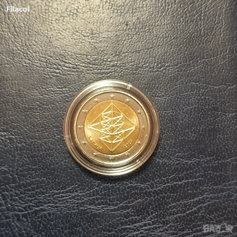 2 евро 2024 Латвия Сламени градини UNC, снимка 1