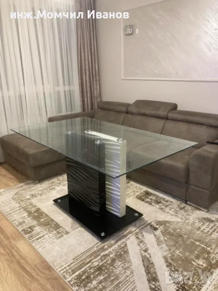 Трапезна стъклена маса, снимка 1