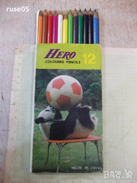 Моливи "HERO" цветни комплект от 12 бр., снимка 1