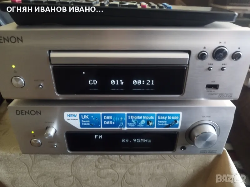 Denon D-F109 DAB/DCD-F109+дистанционно , снимка 1