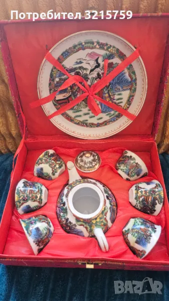 Нов мини порцеланов сервиз, оригинална кутия, снимка 1