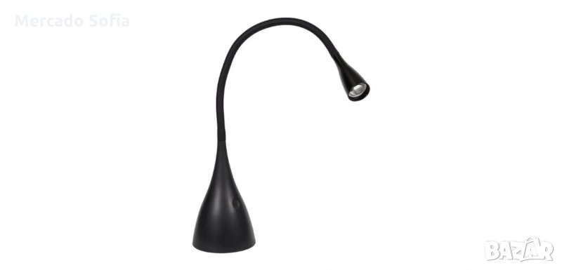 LED настолна лампа, черна с гъвкава шия , снимка 1