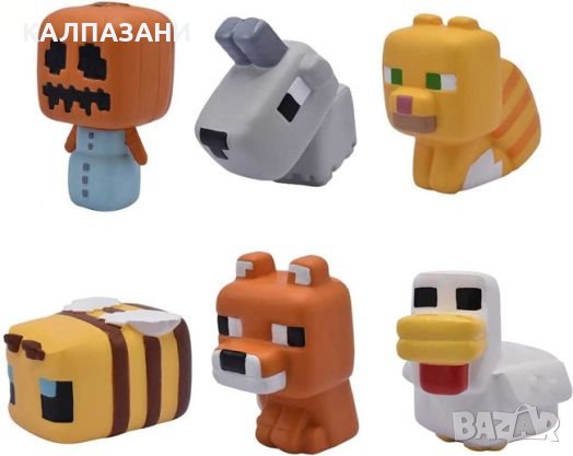 Mega Squishme Minecraft Голяма Антистрес фигурка микс, снимка 1