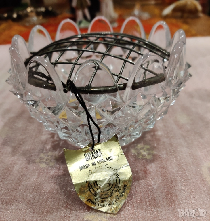 Кристална ваза и звънци , снимка 1