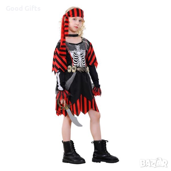 Детски костюм на Пират със скелет, снимка 1