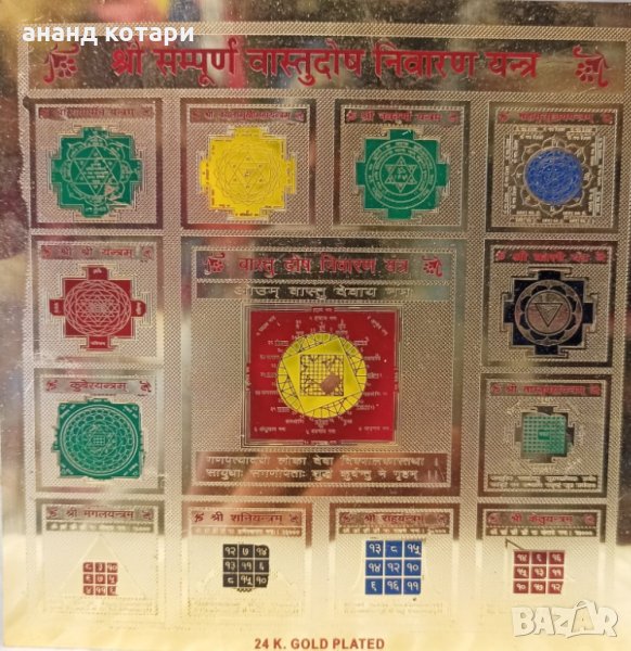 Сампьорна Чатур Дош Ниваран Янтра, снимка 1