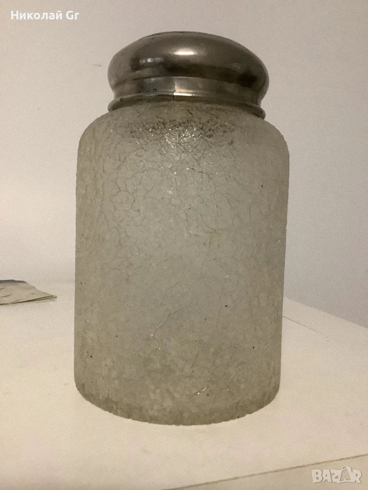 Буркан за съхранение на чай произведено във Франция  1920 години , снимка 1