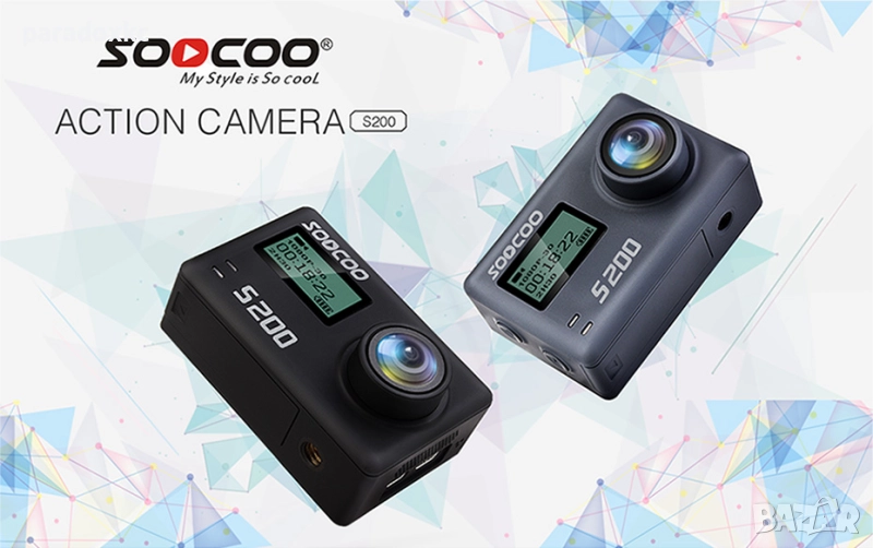 Екшън камера SOOCOO S200 4K WiFi, снимка 1