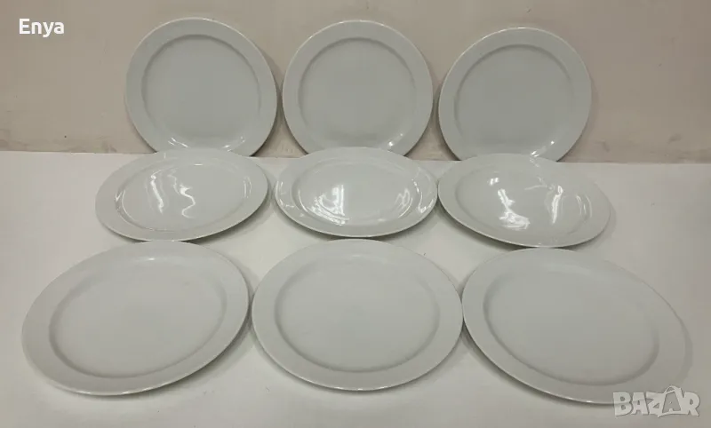 Чинии бели порцеланови - десертни, снимка 1