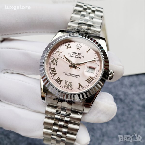 Дамски часовник Rolex Lady-Datejust Pink Roman с автоматичен механизъм, снимка 1