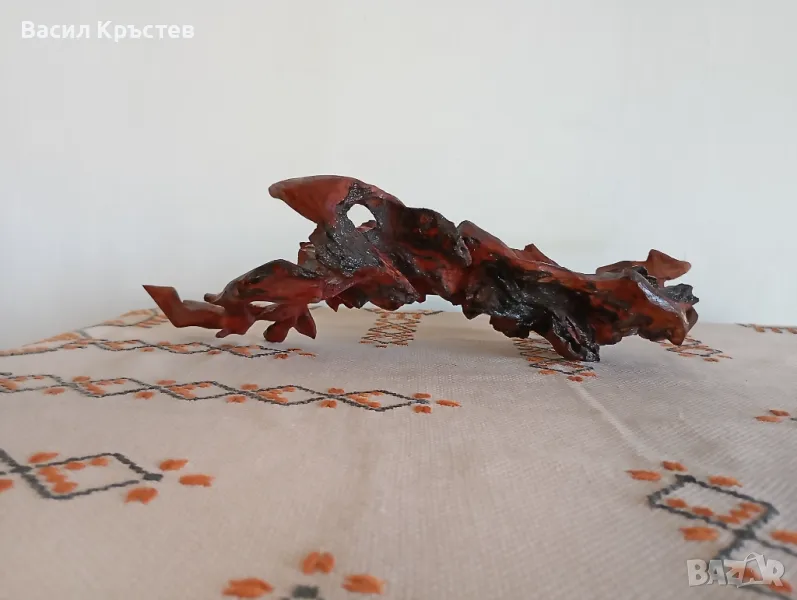 Скулптура, пластика от дърво, "Лаборатория на Юпитер" 1988 г., ръчна изработка, уникат, снимка 1