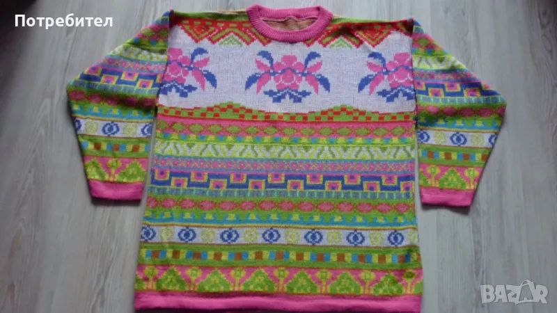 Вълнен зимен пуловер XL-2ХL, снимка 1