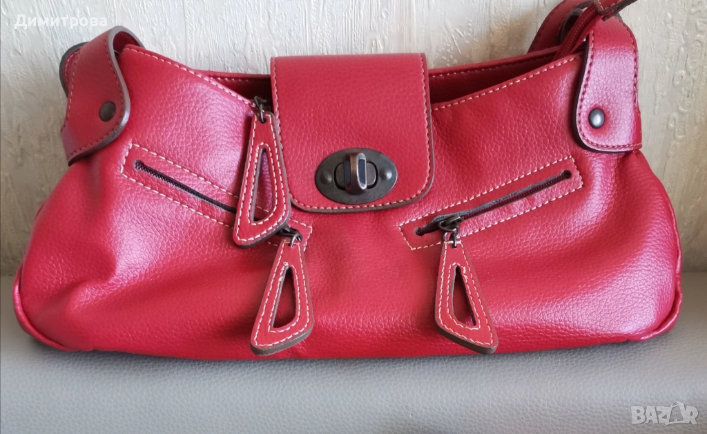 Червена мини чанта , снимка 1