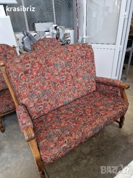 К-т Масивен Диван -2-ка и 2 бр.Фотьойли-внос от Германия!, снимка 1