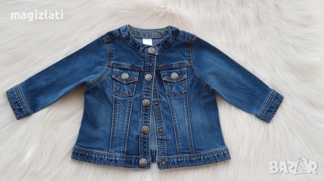 Бебешко дънково яке - размер 9 месеца , снимка 10 - Бебешки якета и елеци - 42289388