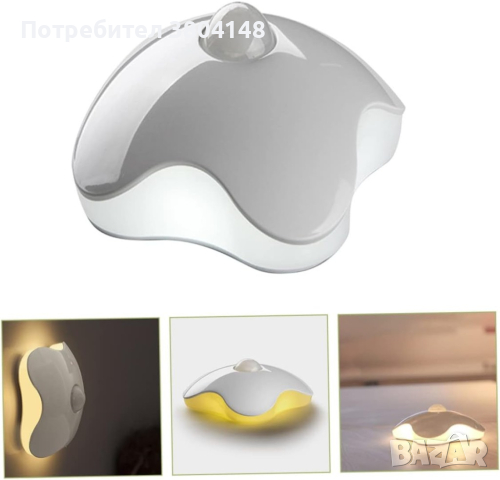 LED сензорна нощна лампа за стая, гардероб, шкаф с usb, снимка 1 - Лед осветление - 44528073