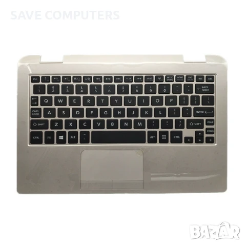Клавиатура + палмрест за Toshiba Satellite Radius 11 L10W-C - Златист, снимка 1