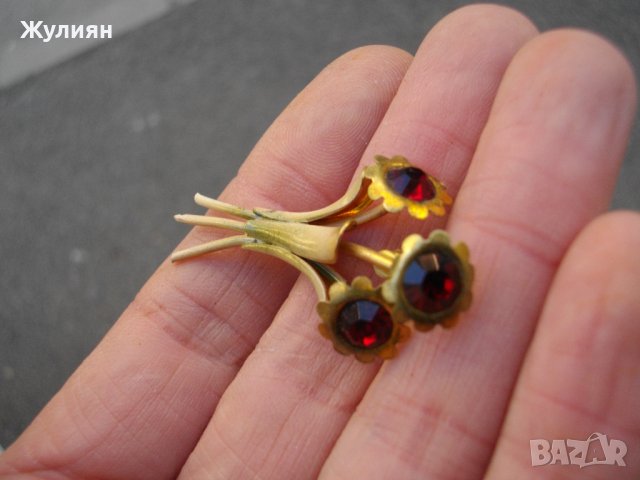 СТАРА ПОЗЛАТЕНА БРОШКА, снимка 3 - Антикварни и старинни предмети - 44199297