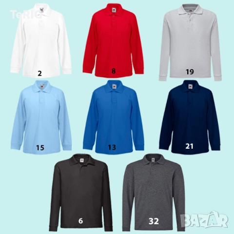 Детска поло тениска с яка дълъг ръкав, снимка 2 - Детски тениски и потници - 51453288