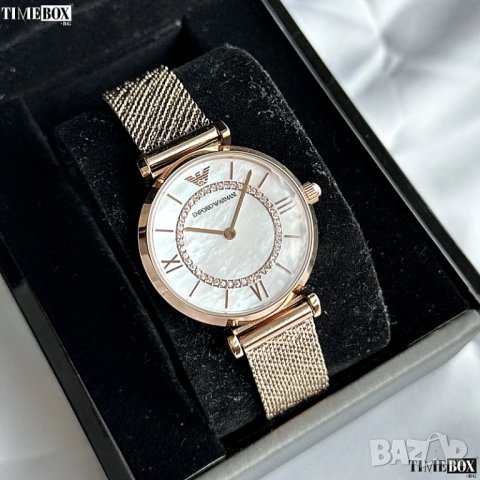 Emporio Armani AR11320 Gianni T-Bar Gold, снимка 2 - Дамски - 41564116