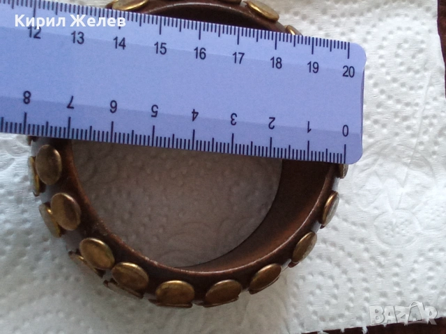 Ретро дървена гривна 45849, снимка 4 - Гривни - 53742172