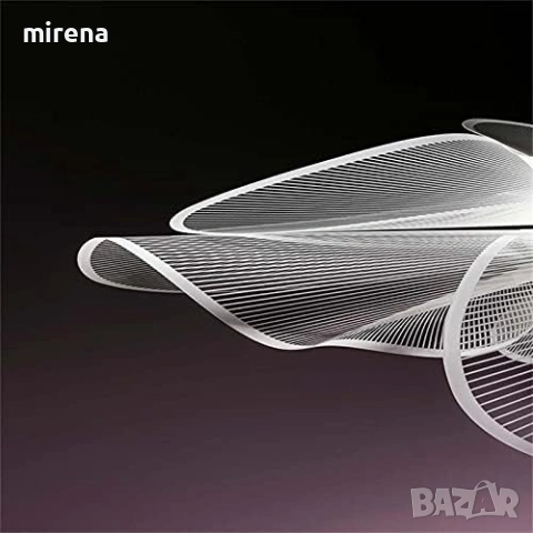 Висяща лампа за таван скандинавски ЛЕД LED полилей дизайн с бяла мрежа, снимка 2 - Лампи за таван - 53298535