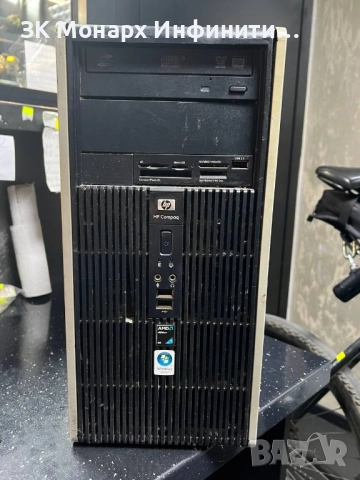 Офис компютър HP compaq dc5850 / + захранващ кабел, снимка 2 - Работни компютри - 52094286