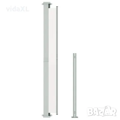 vidaXL Прибираща се дворна странична тента, 180x500 см, кремава(SKU:313406), снимка 2 - Градински мебели, декорация  - 48987254