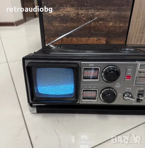 🔊Ретро радиокасетофон с телевизор SHARP 5P-27G - 1978 - 1979 г. - Made in Japan💥🔊, снимка 2 - Радиокасетофони, транзистори - 50249858