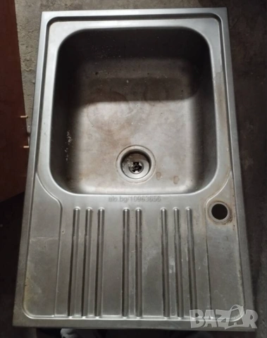 Кухненски шкаф за мивка и мивка от алпака, снимка 6 - Мивки - 53716467