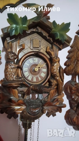 Немски часовник с кукувица, снимка 3 - Антикварни и старинни предмети - 53188477