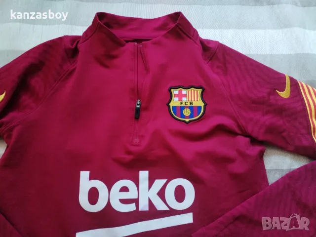 Nike Y NK FC BARCELONA STRIKE DRY - юношеска футболна блуза 137-147см., снимка 6 - Детски анцузи и суичери - 48383300