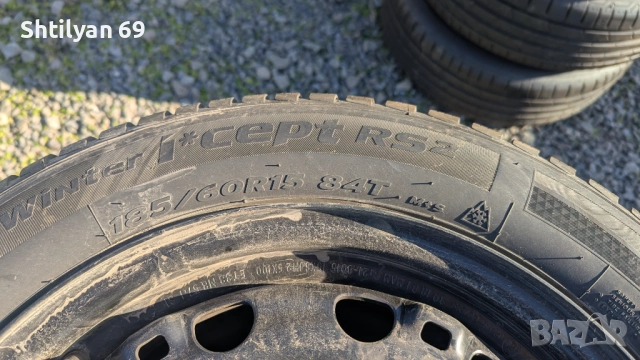 Зимни гуми Ханкок с джанти за Фолксваген Поло 2010г., снимка 3 - Гуми и джанти - 52812891