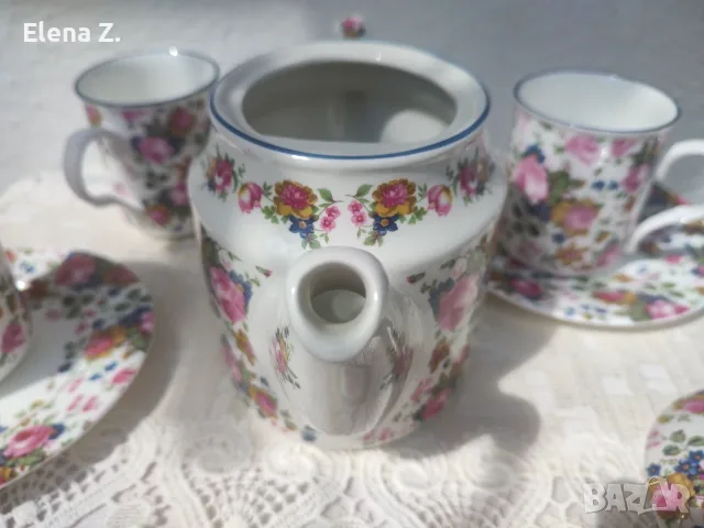James Sadler Olde Chintz Чайник, чаши и чинийки, снимка 15 - Сервизи - 56137827