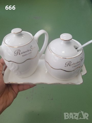 Захарница и  каничка, снимка 6 - Аксесоари за кухня - 41971422