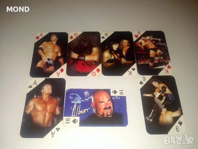 Стари карти с кечисти - WWE, снимка 5 - Колекции - 52866818