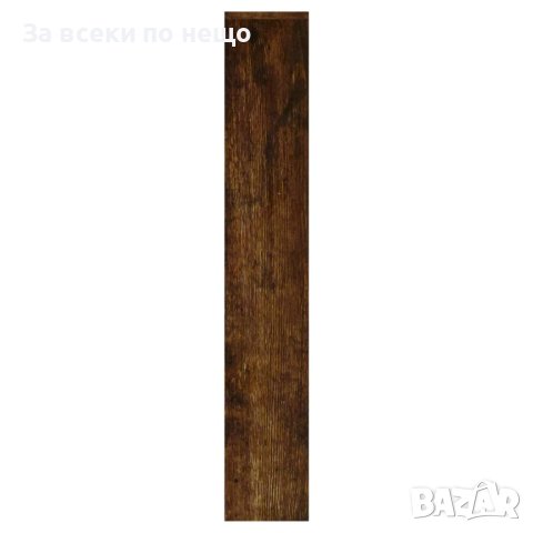 Шкаф за обувки с огледало, 3 нива, опушен дъб, 63x17x102,5 см, снимка 7 - Шкафове - 44380546