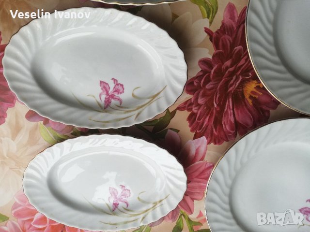 Комплект плато и 10 чинии, снимка 3 - Чинии - 36018798