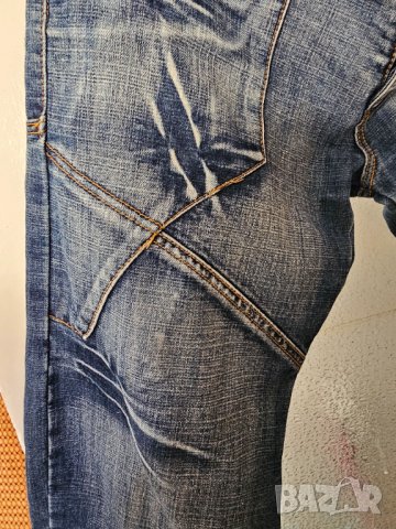 Зверски готини  мъжки дънки NATBLUE с ангелски крила - уникален модел за ценители  ангел, снимка 3 - Дънки - 41796222