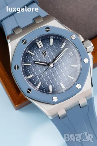 Мъжки часовник Audemars Piguet Royal Oak Offshore Blue с швейцарски механизъм, снимка 3 - Мъжки - 49845951